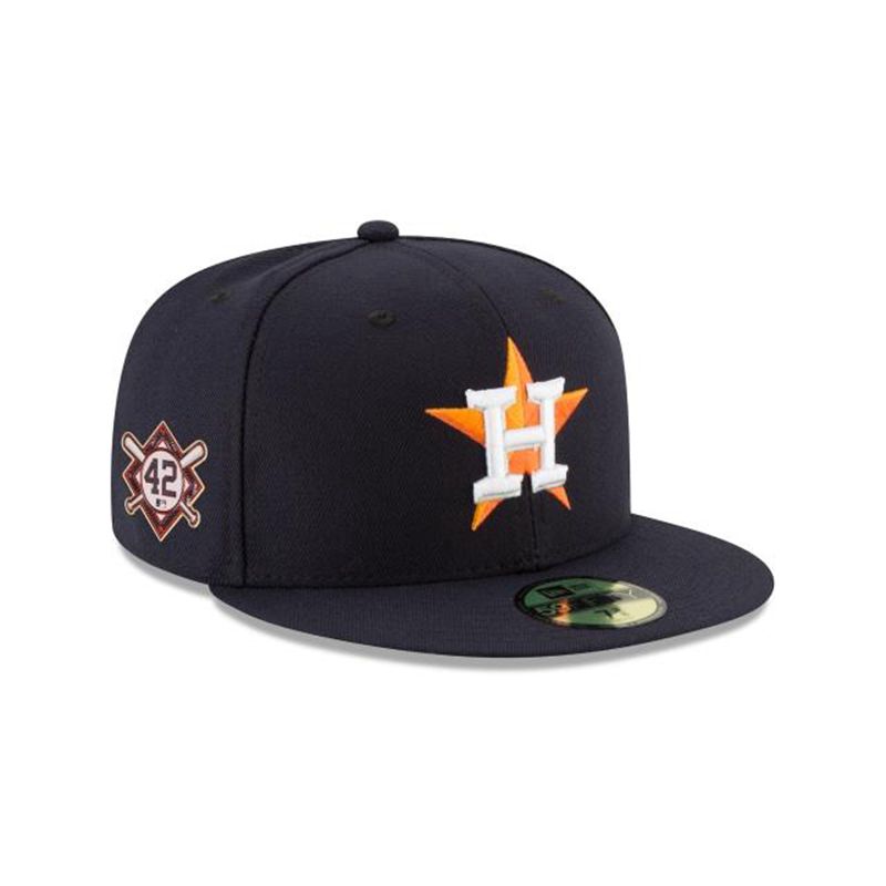 MLB Houston Astros Jackie Robinson Day 59Fifty Fitted (RUZ2163) - Blue New Era Caps